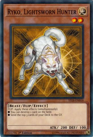 Ryko, Lightsworn Hunter YS18-EN018 card from Starter Deck: Codebreaker