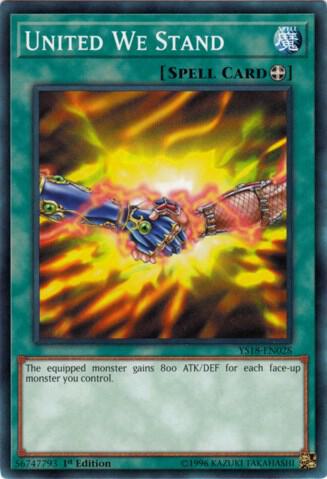 United We Stand YS18-EN028 card from Starter Deck: Codebreaker