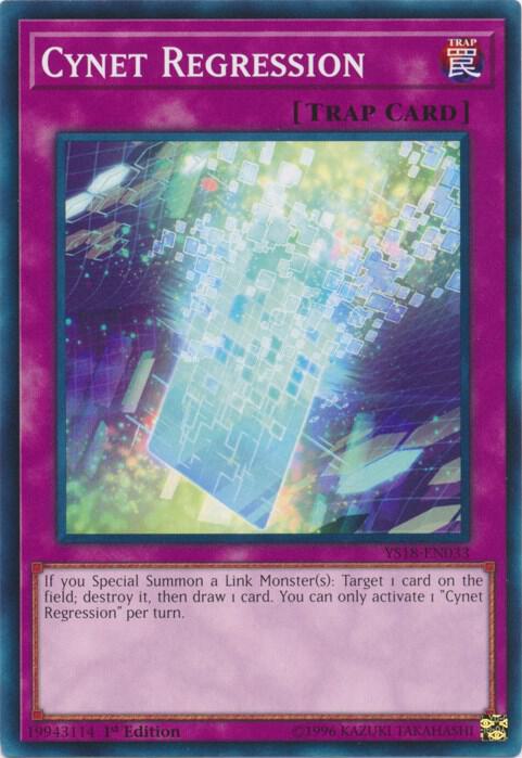 Cynet Regression YS18-EN033 card from Starter Deck: Codebreaker