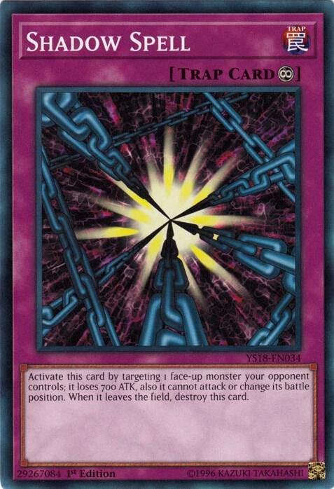 Shadow Spell YS18-EN034 card from Starter Deck: Codebreaker