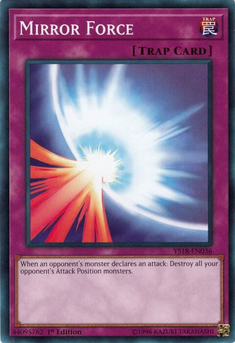 Mirror Force YS18-EN036 card from Starter Deck: Codebreaker