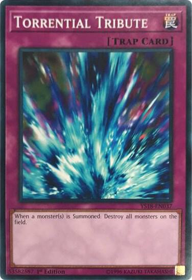 Torrential Tribute YS18-EN037 card from Starter Deck: Codebreaker