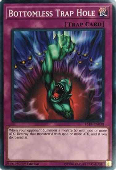 Bottomless Trap Hole YS18-EN038 card from Starter Deck: Codebreaker