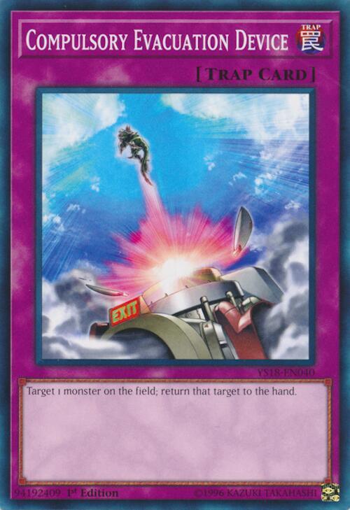 Compulsory Evacuation Device YS18-EN040 card from Starter Deck: Codebreaker