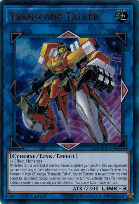 Transcode Talker YS18-EN041 card from Starter Deck: Codebreaker