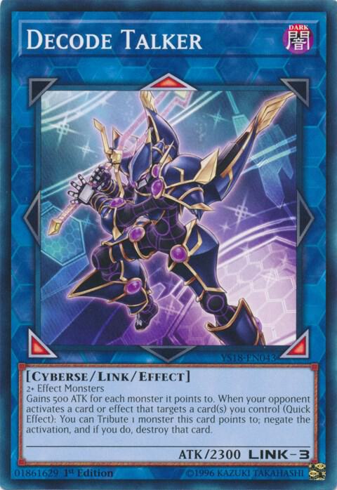 Decode Talker YS18-EN043 card from Starter Deck: Codebreaker