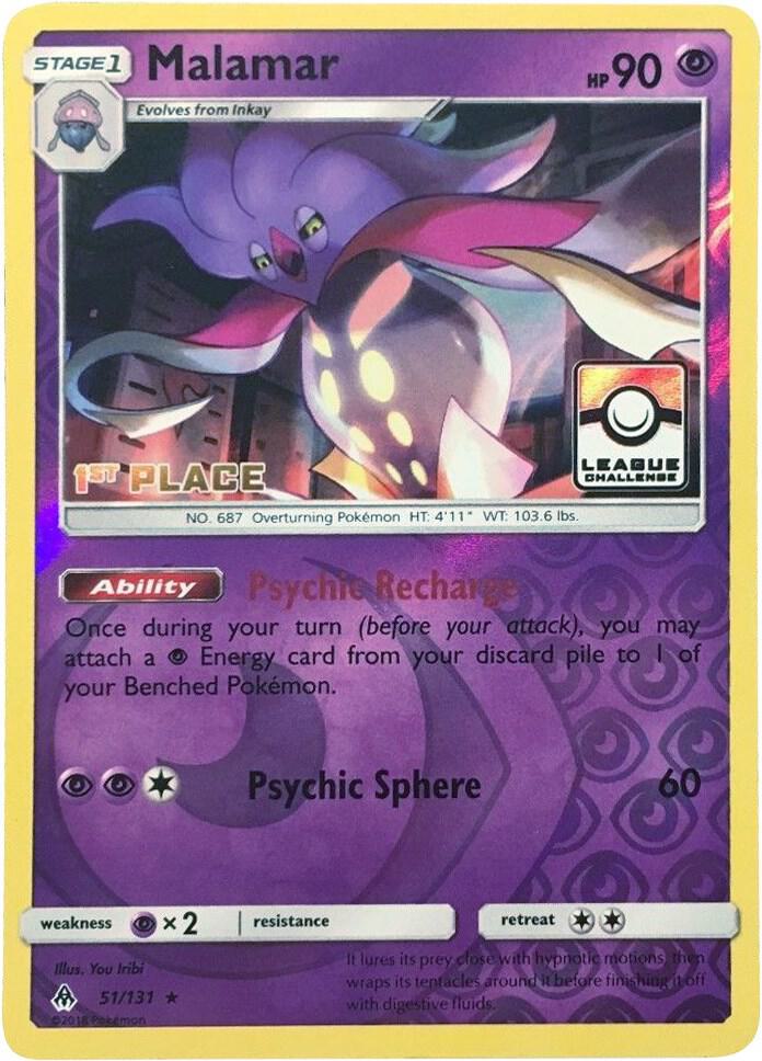 Malamar - 51/131 (League Challenge) [1st Place] 051/131 card from League & Championship Cards