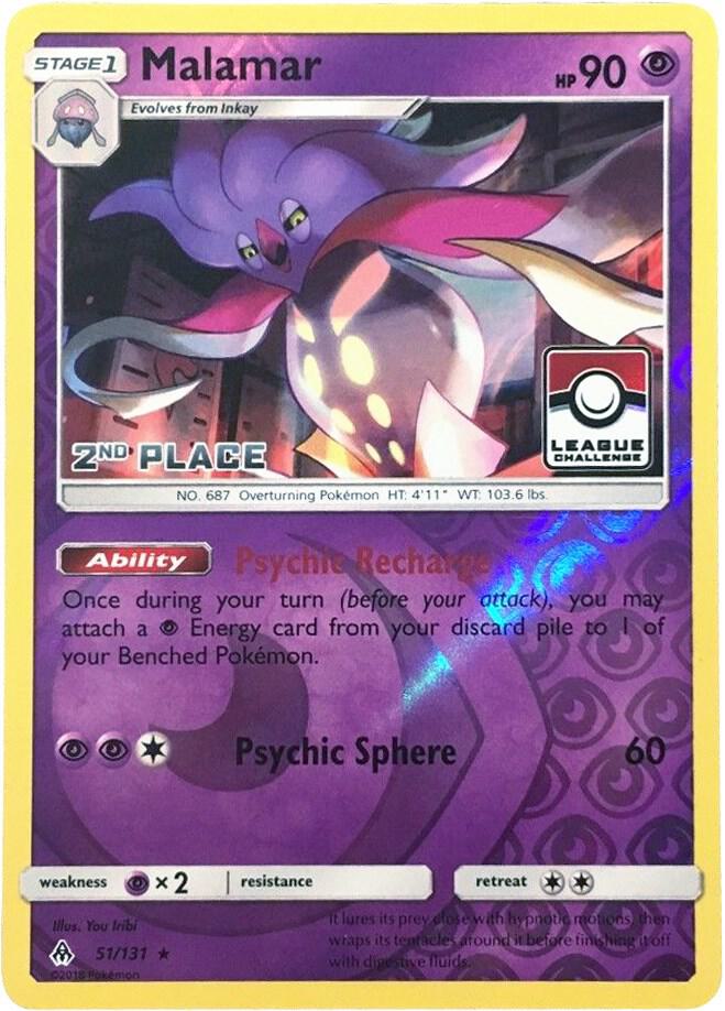 Malamar - 51/131 (League Challenge) [2nd Place] 051/131 card from League & Championship Cards