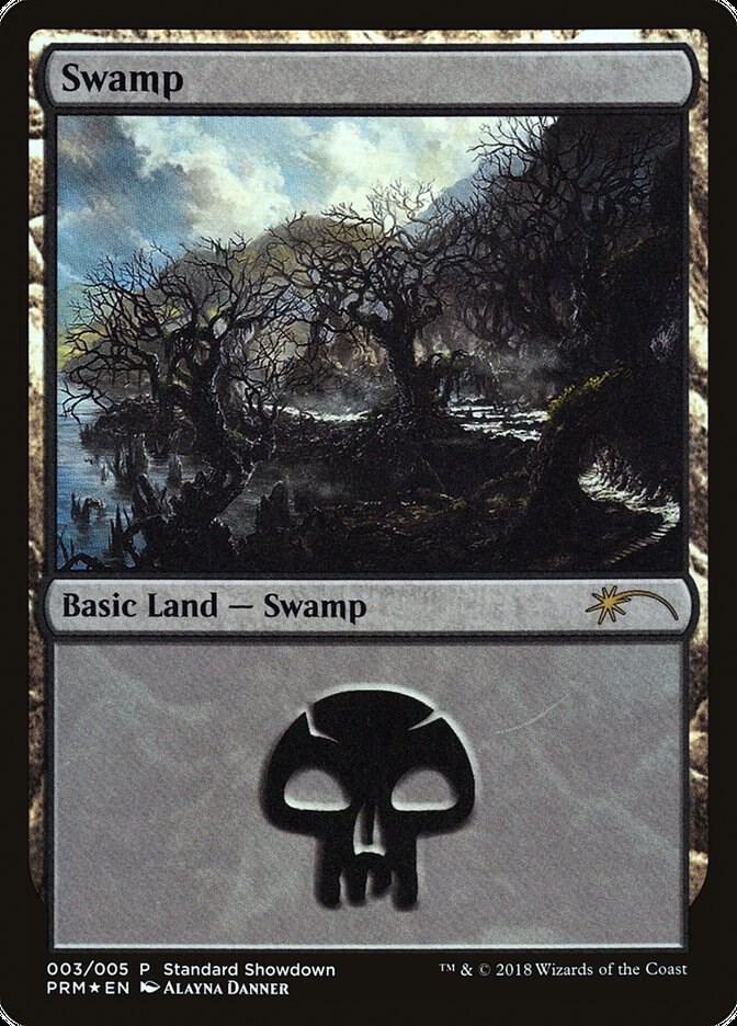 Swamp (Alayna Danner) 3 card from Standard Showdown Promos