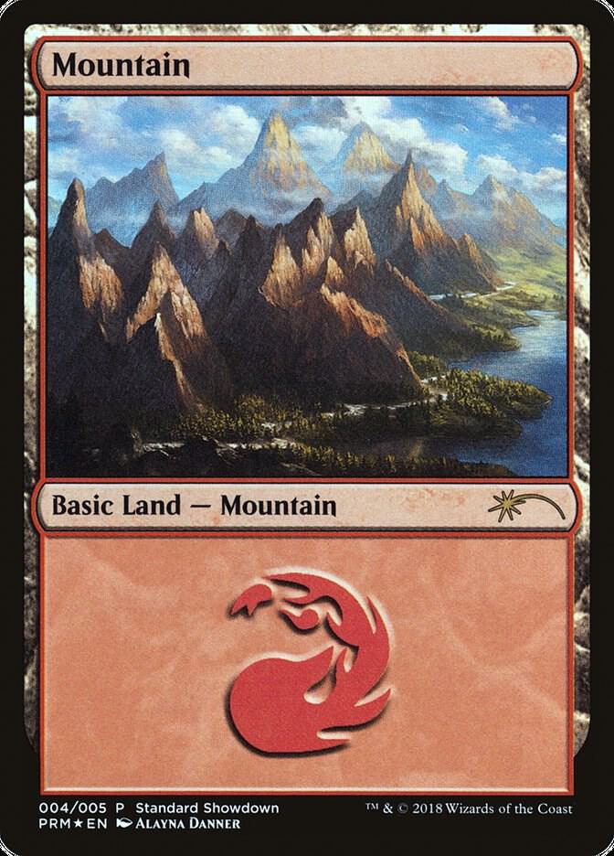 Mountain (Alayna Danner) (2018) 4 card from Standard Showdown Promos