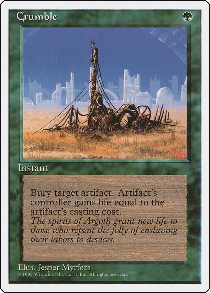 Crumble card from Fourth Edition