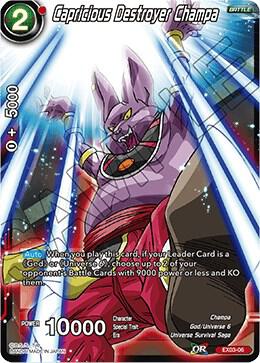 Capricious Destroyer Champa EX03-06 card from Expansion Deck Box Set 03: Ultimate Box