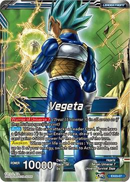Vegeta // Explosive Power Vegeta EX03-07 card from Expansion Deck Box Set 03: Ultimate Box