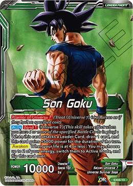 Son Goku // Explosive Power Son Goku EX03-13 card from Expansion Deck Box Set 03: Ultimate Box