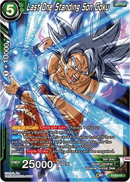 Last One Standing Son Goku EX03-14 card from Expansion Deck Box Set 03: Ultimate Box
