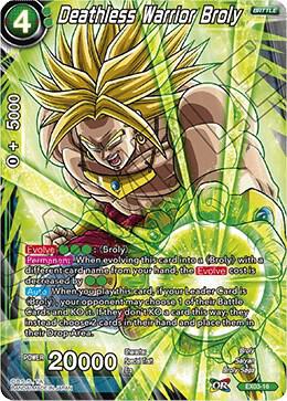 Deathless Warrior Broly EX03-16 card from Expansion Deck Box Set 03: Ultimate Box