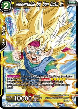 Indomitable SS Son Goku Jr. EX03-20 card from Expansion Deck Box Set 03: Ultimate Box