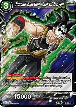 Forced Ejection Masked Saiyan EX03-27 card from Expansion Deck Box Set 03: Ultimate Box
