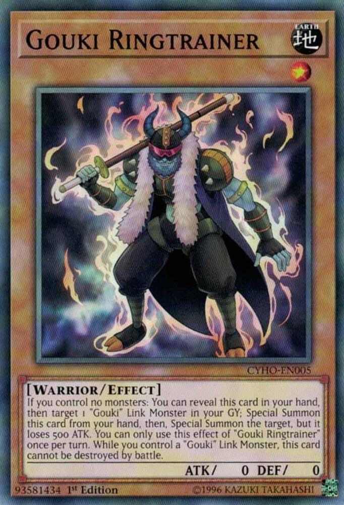 Gouki Ringtrainer CYHO-EN005 card from Cybernetic Horizon