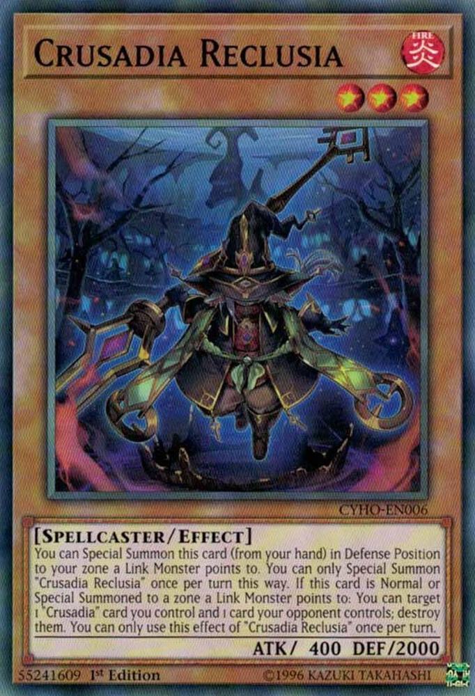 Crusadia Reclusia CYHO-EN006 card from Cybernetic Horizon