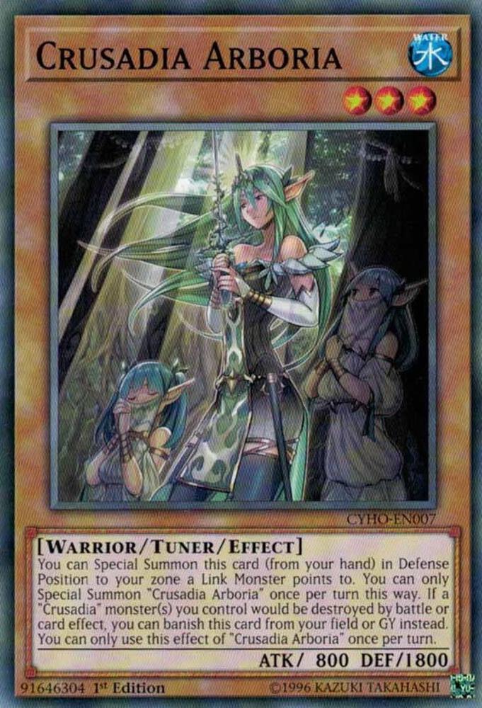 Crusadia Arboria CYHO-EN007 card from Cybernetic Horizon