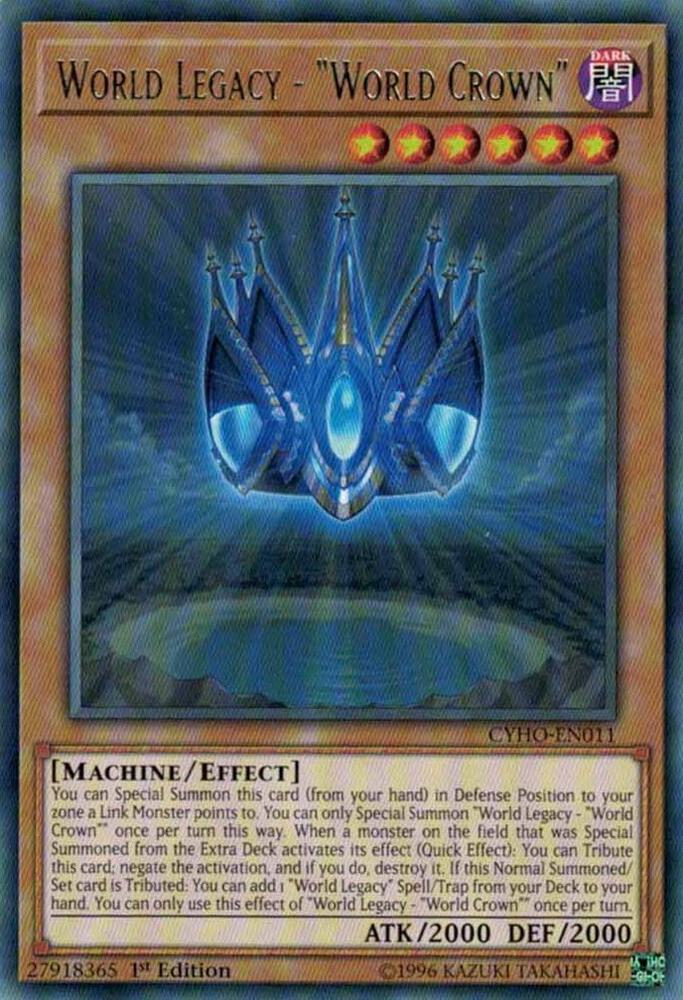 World Legacy - "World Crown" CYHO-EN011 card from Cybernetic Horizon