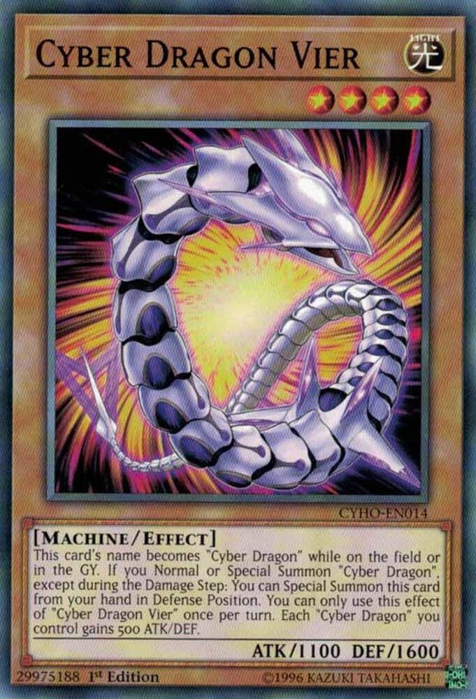 Cyber Dragon Vier CYHO-EN014 card from Cybernetic Horizon