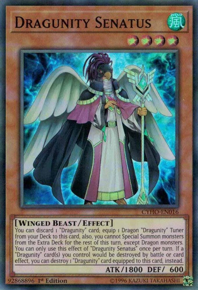 Dragunity Senatus CYHO-EN016 card from Cybernetic Horizon