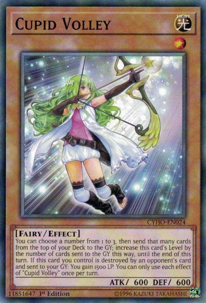 Cupid Volley CYHO-EN024 card from Cybernetic Horizon