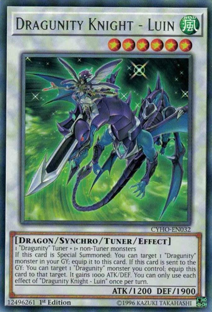 Dragunity Knight - Luin CYHO-EN032 card from Cybernetic Horizon