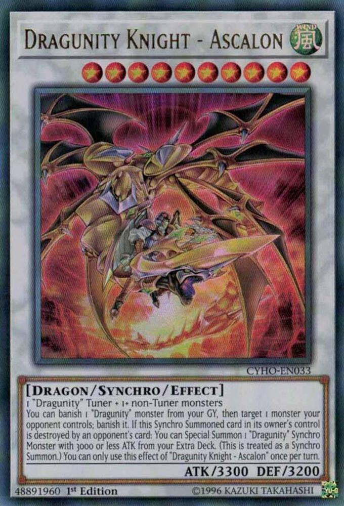 Dragunity Knight - Ascalon CYHO-EN033 card from Cybernetic Horizon