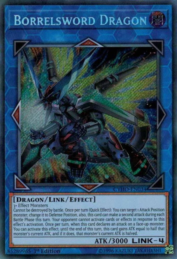 Borrelsword Dragon CYHO-EN034 card from Cybernetic Horizon