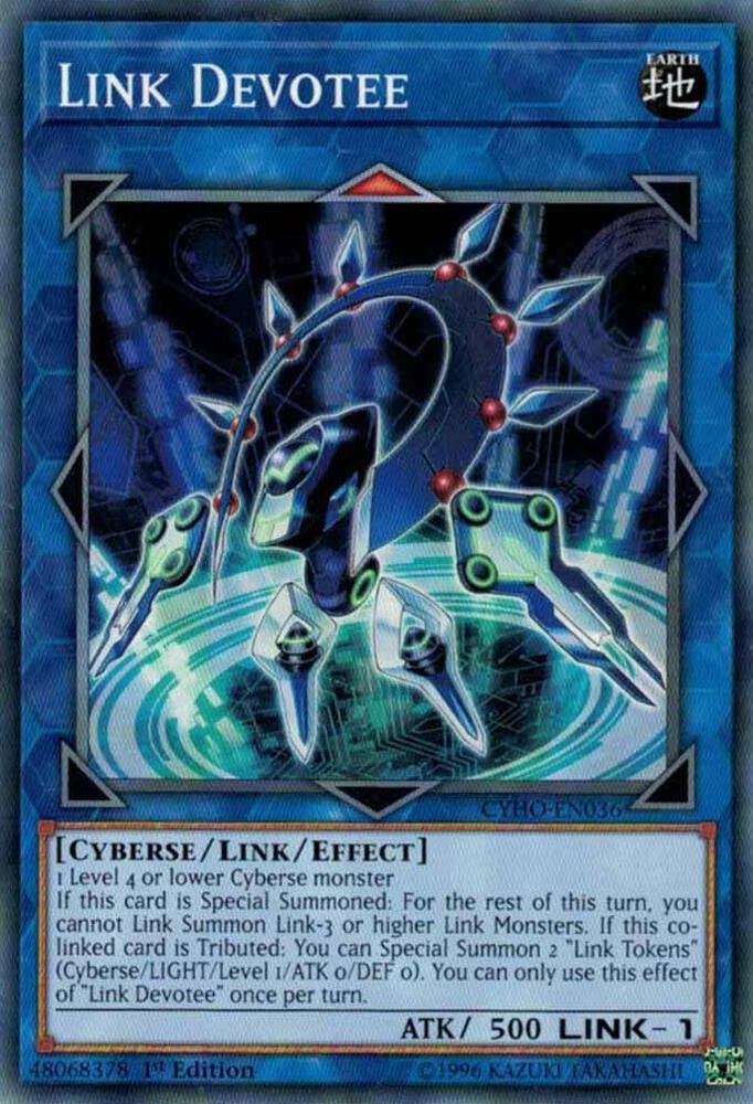 Link Devotee CYHO-EN036 card from Cybernetic Horizon