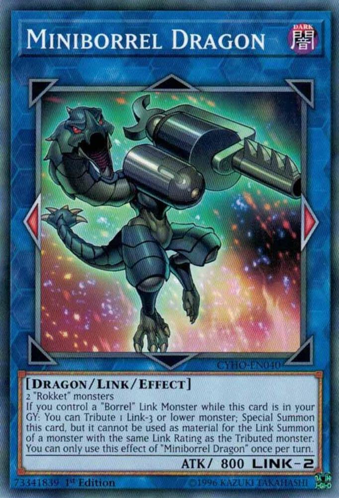 Miniborrel Dragon CYHO-EN040 card from Cybernetic Horizon