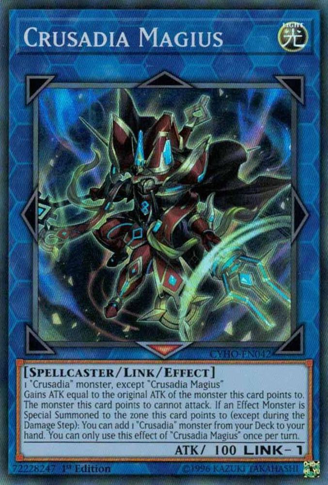 Crusadia Magius CYHO-EN042 card from Cybernetic Horizon
