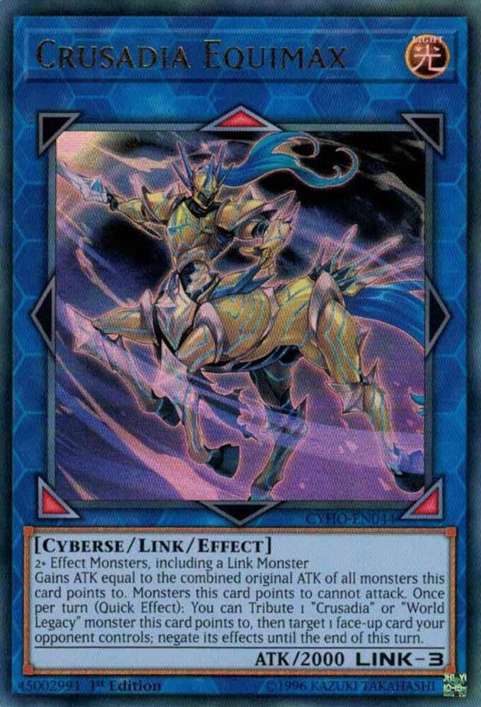Crusadia Equimax CYHO-EN044 card from Cybernetic Horizon