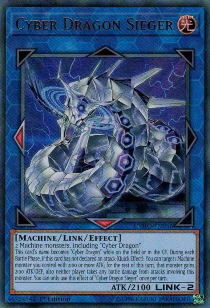 Cyber Dragon Sieger CYHO-EN046 card from Cybernetic Horizon