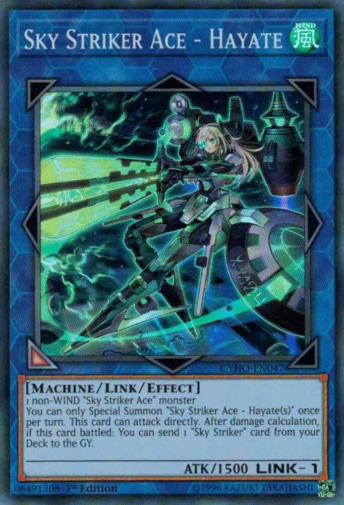 Sky Striker Ace - Hayate CYHO-EN047 card from Cybernetic Horizon