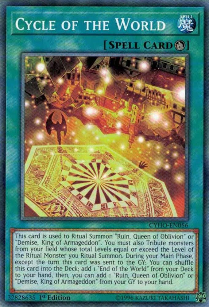 Cycle of the World CYHO-EN056 card from Cybernetic Horizon