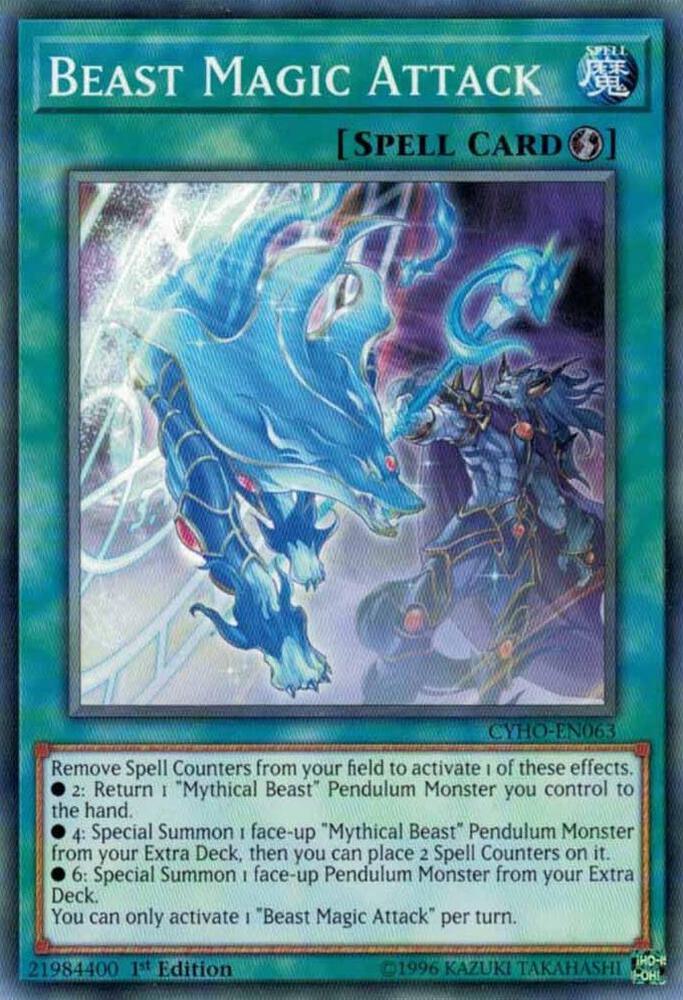 Beast Magic Attack CYHO-EN063 card from Cybernetic Horizon