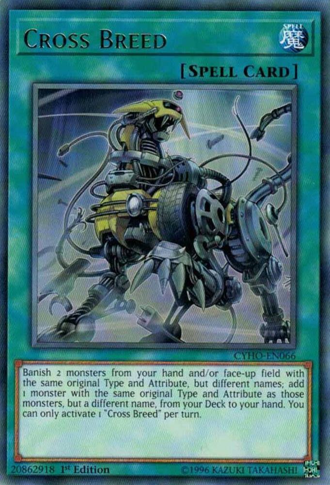 Cross Breed CYHO-EN066 card from Cybernetic Horizon