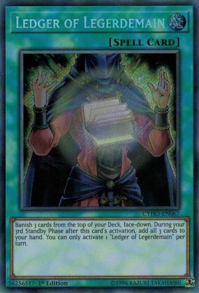 Ledger of Legerdemain CYHO-EN067 card from Cybernetic Horizon