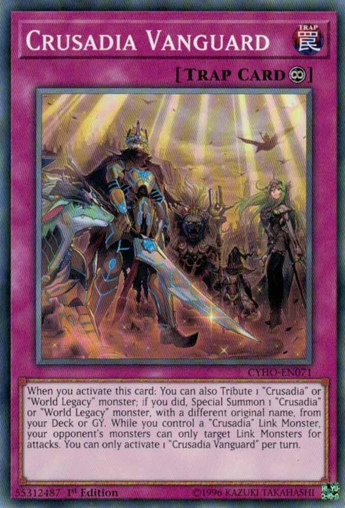 Crusadia Vanguard CYHO-EN071 card from Cybernetic Horizon