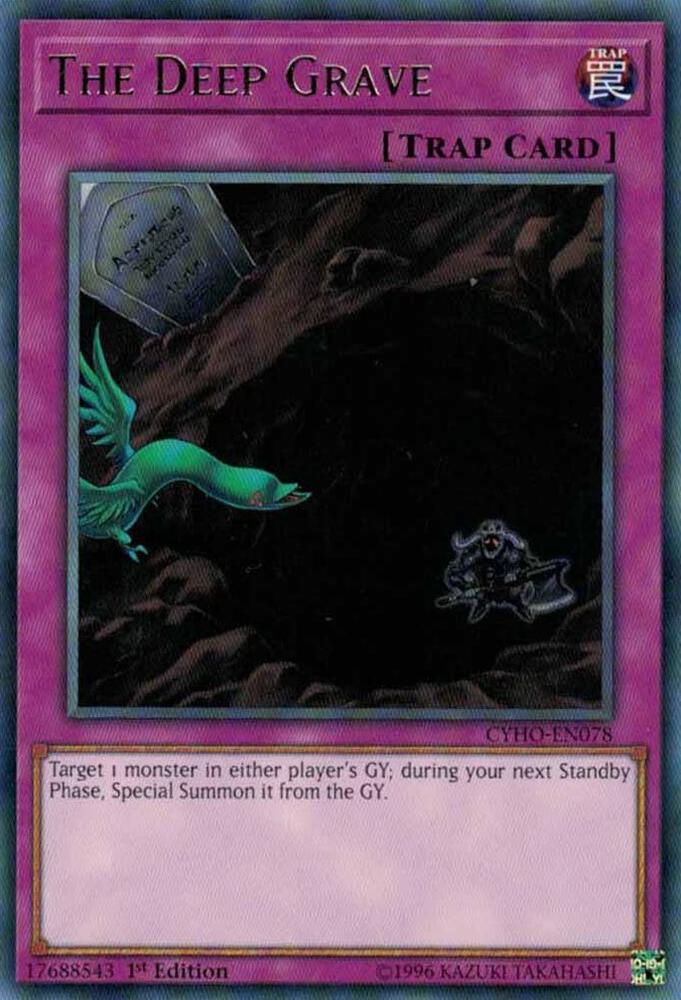 The Deep Grave CYHO-EN078 card from Cybernetic Horizon