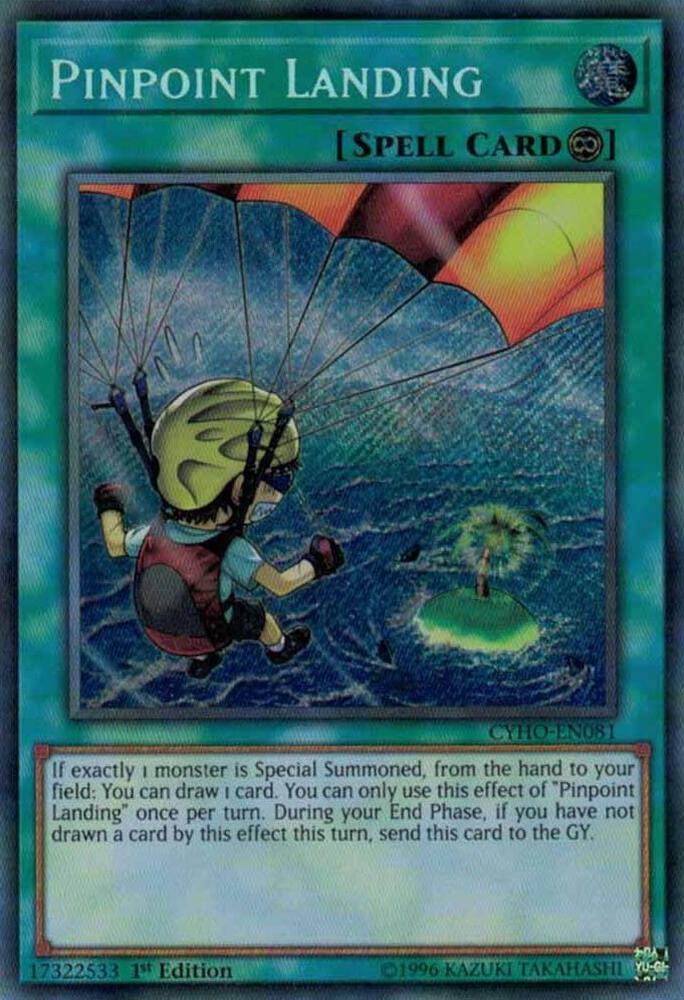 Pinpoint Landing CYHO-EN081 card from Cybernetic Horizon