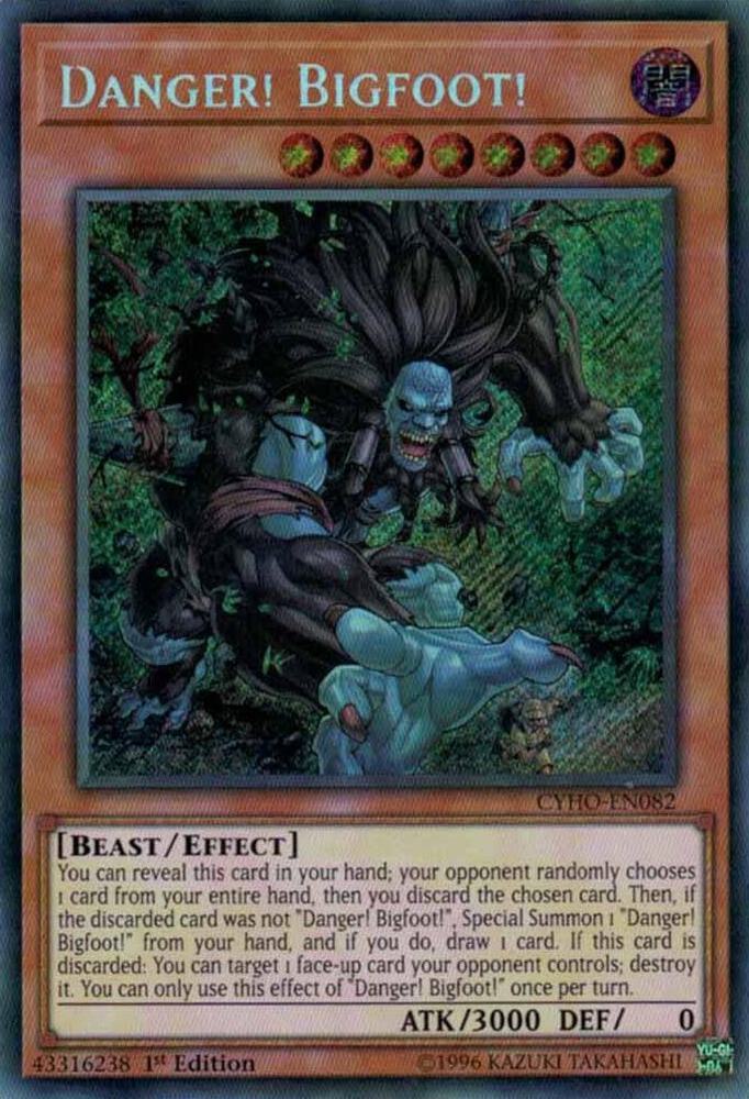 Danger! Bigfoot! CYHO-EN082 card from Cybernetic Horizon
