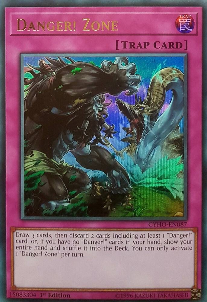 Danger! Zone CYHO-EN087 card from Cybernetic Horizon
