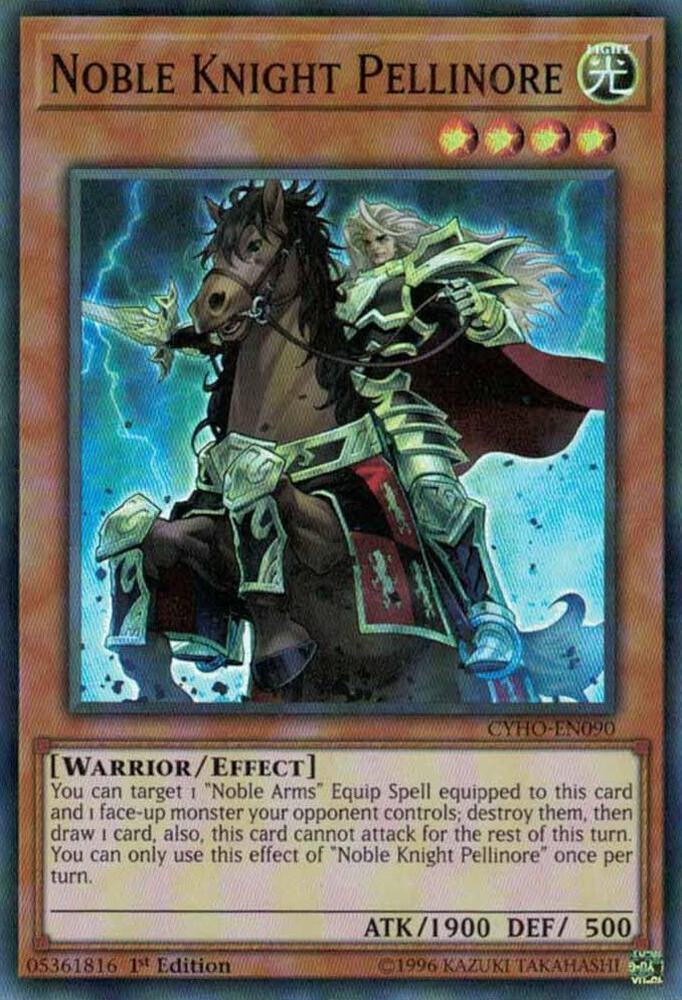 Noble Knight Pellinore CYHO-EN090 card from Cybernetic Horizon