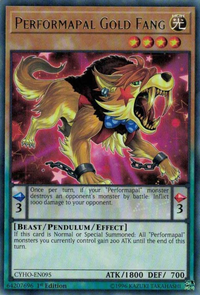 Performapal Gold Fang CYHO-EN095 card from Cybernetic Horizon