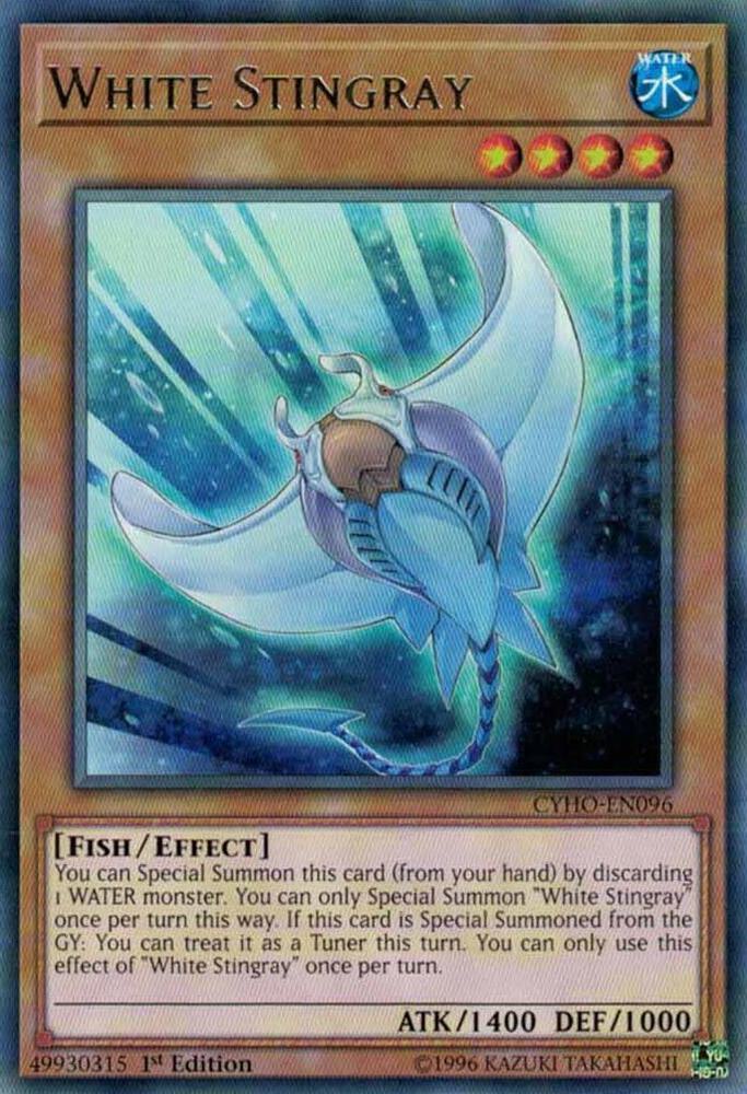 White Stingray CYHO-EN096 card from Cybernetic Horizon